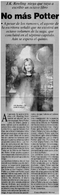 No más Potter