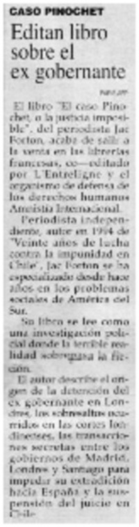 Editan libro sobre el ex gobernante