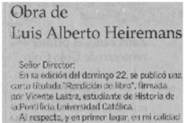 Obra de Luis Alberto Heiremans
