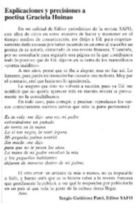 Explicaciones y precisiones a poetisa Graciela Huinao