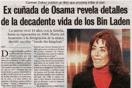Ex cuñada de Osama revela detalles de la decadente vida de los Bin Laden.