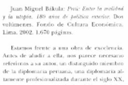 Perú, entre la realidad y la utopía