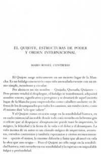 El Quijote, estructuras de poder y orden internacional