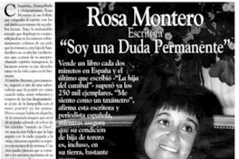 Soy una duda permanente"