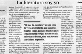 La literatura soy yo
