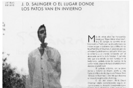 J. D. Salinger o el lugar donde los patos van en invierno.