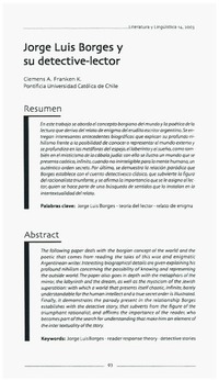 Jorge Luis Borges y su detective-lector