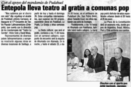 Entepola lleva teatro al gratín a comunas pop.