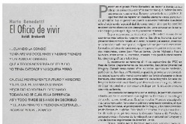El Oficio de vivir