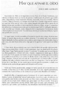 Hay que afinar el oído