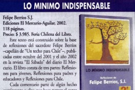 Lo mínimo indispensable