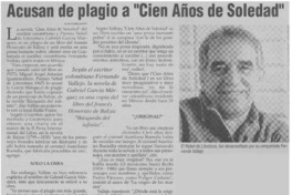 Acusan de plagio a "Cien Años de soledad"