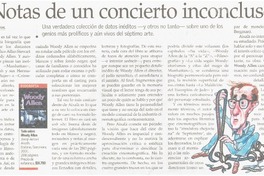 Notas de un concierto inconcluso