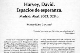 Harvey, David. Espacios de esperanza