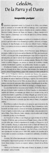 Celedón, De la Parra y el Dante
