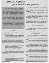 Amado Nervo : grande entre los grandes