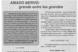 Amado Nervo : grande entre los grandes