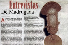 Entrevistas de madrugada