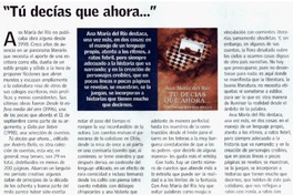 Tú decías que ahora --"