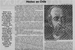 Hostos en Chile