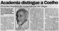 Academia distingue a Coelho.