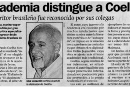 Academia distingue a Coelho.