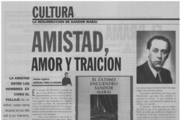 Amistad, amor y traición