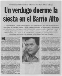 Un verdugo duerme la siesta en el Barrio Alto.