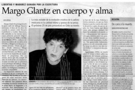 Margo Glantz en cuerpo y alma libertad y madurez ganada por la escritura