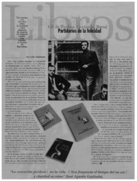 Gil de Biedma, Goytisolo, Barral, Partidarios de la felicidad