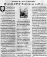Biografía de Pedro Sarmiento de Gamboa El hombre del Estrecho Magallanes