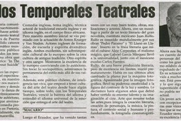 "Isabel desterrada en Isabel" en el teatro Municipal de San Felipe.