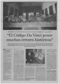 El código Da Vinci posee muchos errores históricos
