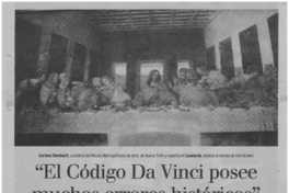 El código Da Vinci posee muchos errores históricos