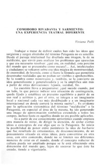 Comodoro Rivadavia y Sarmiento: Una experiencia teatral diferente.