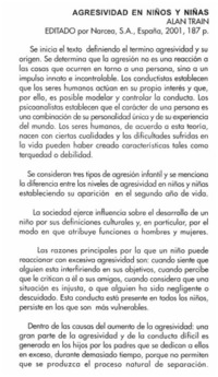 Agresividad en niños y niñas