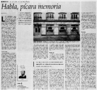 Habla, pícara memoria