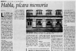 Habla, pícara memoria
