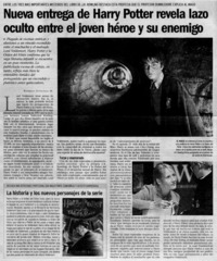 Nueva entrega de Harry Potter revela lazo oculto entre el joven héroe y su enemigo