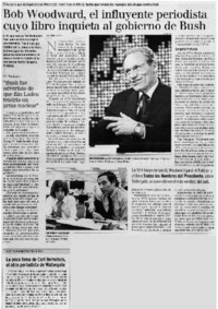 Bob Woodward, el influyente periodista cuyo libro inquieta al gobiern de Bush