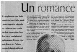 Un romance solitario.