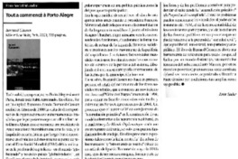 Tout commencé à Porto Alegre