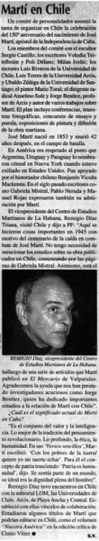 Martí en Chile