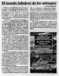 El mundo fabuloso de los animales