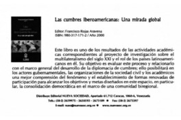 Las cumbres iberoamericanas: una mirada global.