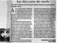 Las diez caras del miedo