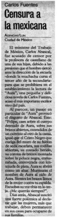 Censura a la mexicana.