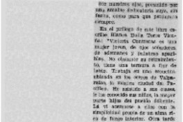 Victoria Contreras, poetisa de los niños