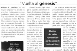 Vuelta al génesis