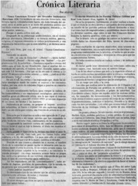 Crónica literaria